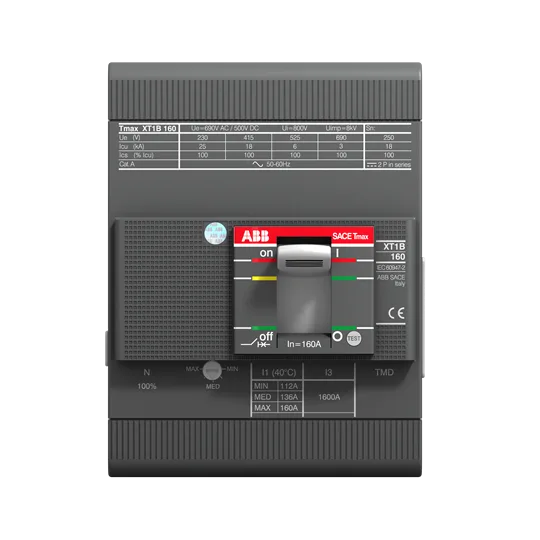 XT1N 160 TMD 50-500A - 3P, TMD termomanyetik röleli, ayarlı 35-50 A aralığı (ürün varyantı) - Kompak