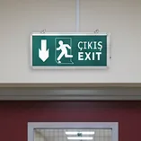 3 W LED, 3 saat şarjlı akülü exit armatür; iç mekan yönlendirme - Exit armatür (yönlendirm